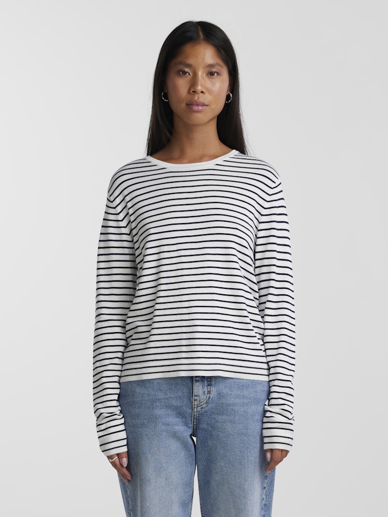 PCSonja LS Pullover Cloud Dancer