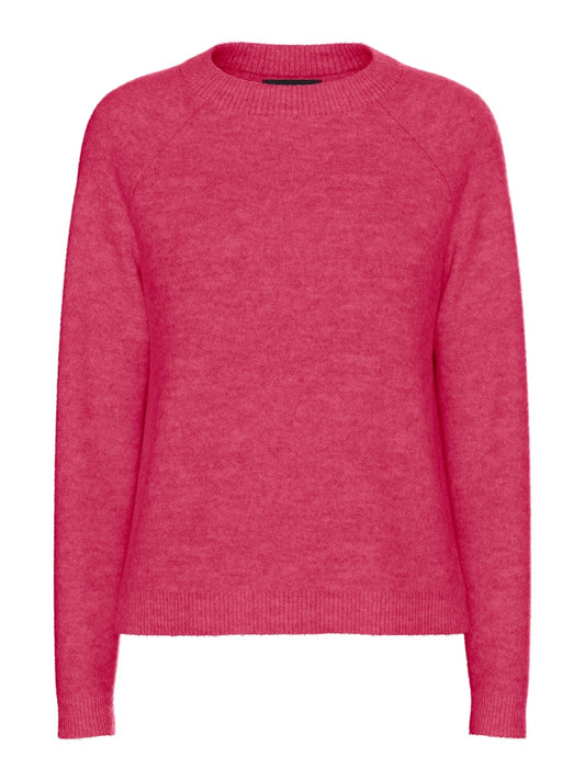 PCJuliana LS O-Neck Knit Beetroot Purple