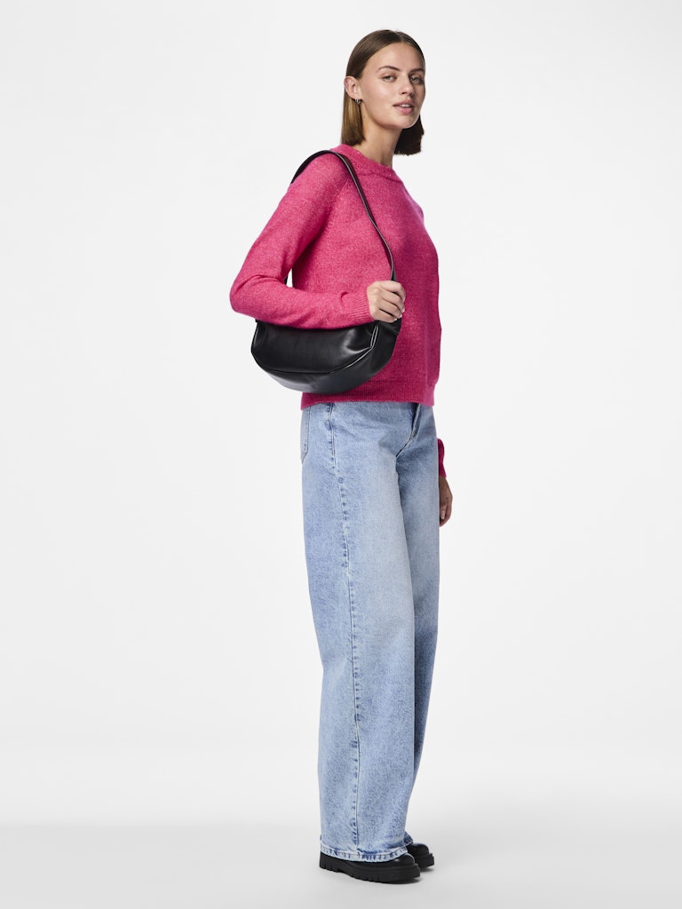 PCJuliana LS O-Neck Knit Beetroot Purple