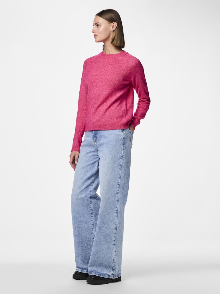 PCJuliana LS O-Neck Knit Beetroot Purple