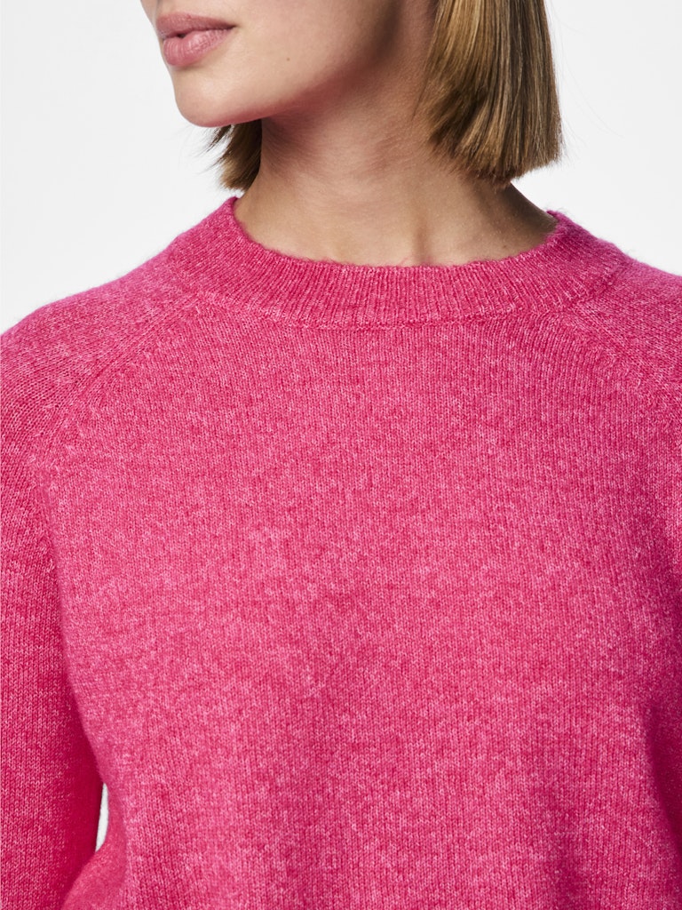 PCJuliana LS O-Neck Knit Beetroot Purple