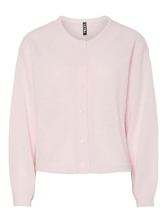 PCIda LS O-Neck Knit Cardigan Pink-A-Boo