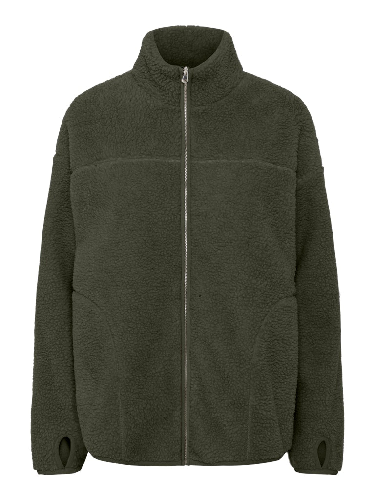 PCSadia LS Teddy Jacket Forest Night