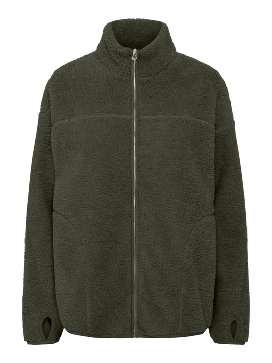 PCSadia LS Teddy Jacket Forest Night