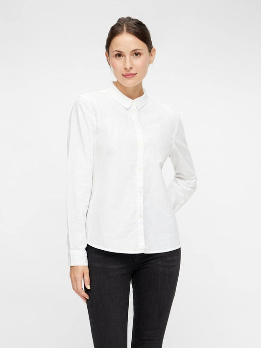 PCIrena LS Oxford Shirt Bright White
