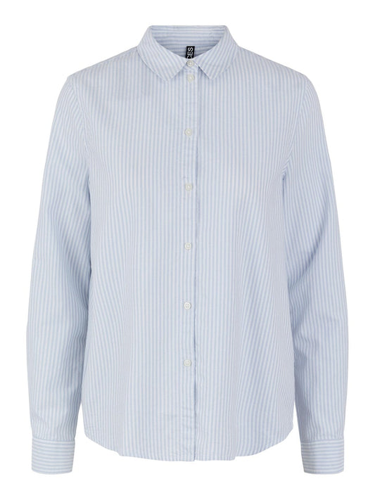 PCIrena LS Oxford Shirt Stripes Kentucky Blue