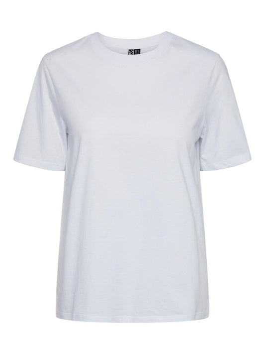 PCRia SS Solid Tee Bright White