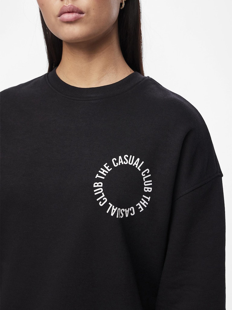 PCJyllo LS O-Neck Sweat Black