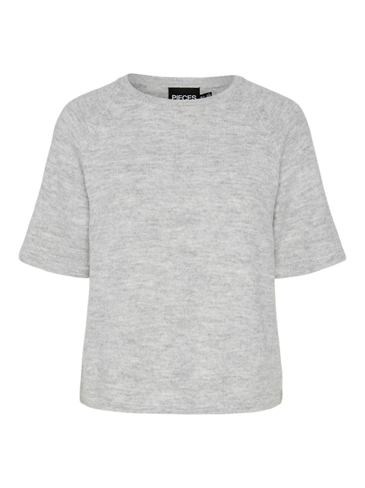 PCMikela SS O-Neck Knit LGM