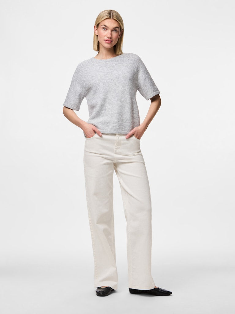 PCMikela SS O-Neck Knit LGM