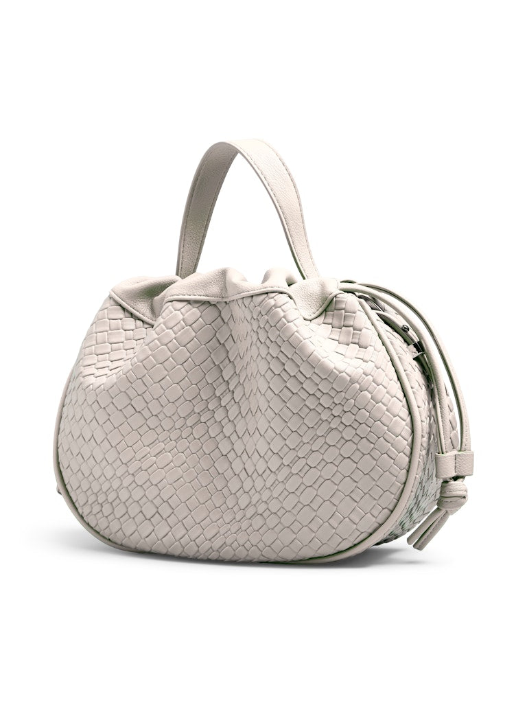 PCBalloon Large Braided Bag Silver Mink