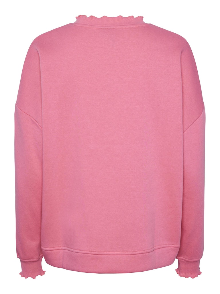 PCMaliah LS Print Sweat Chateau Rose