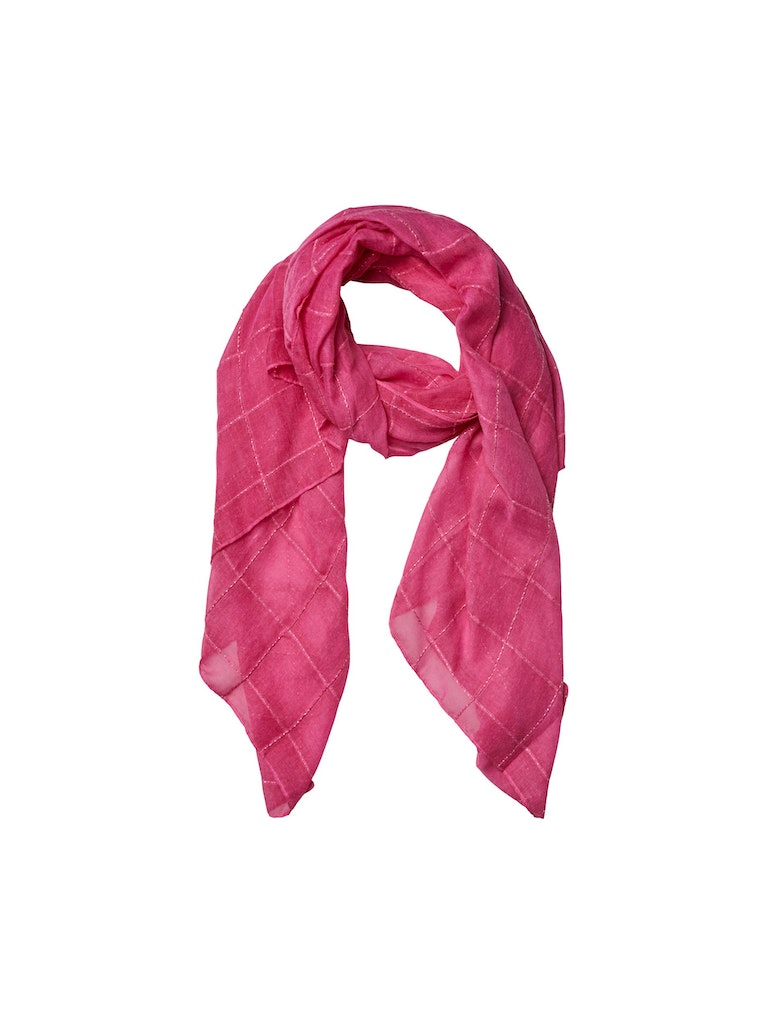 PCMiselle Lurex Long Scarf Fuchsia Purple