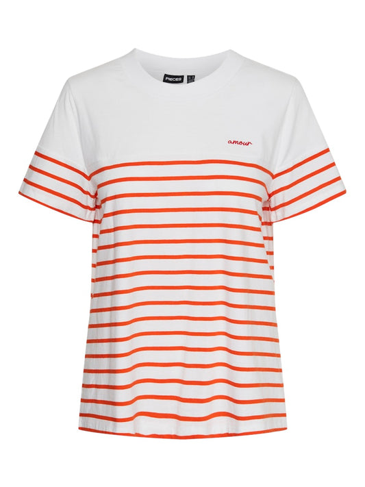 PCMia SS O-Neck T-Shirt Tangerine