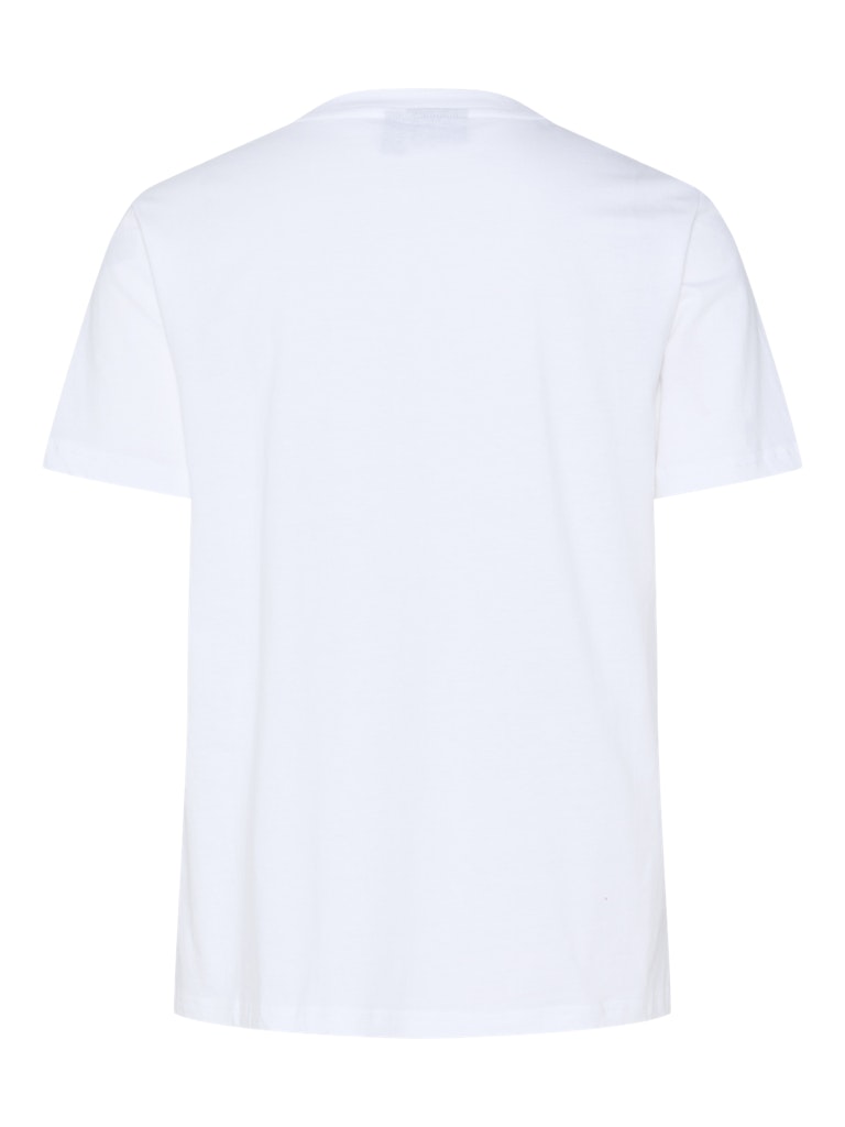 PCMaria SS PO-Neck Tee Bright White