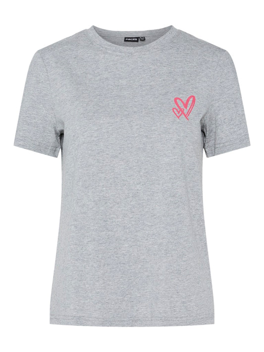 PCMaria SS O-Neck Tee LGM