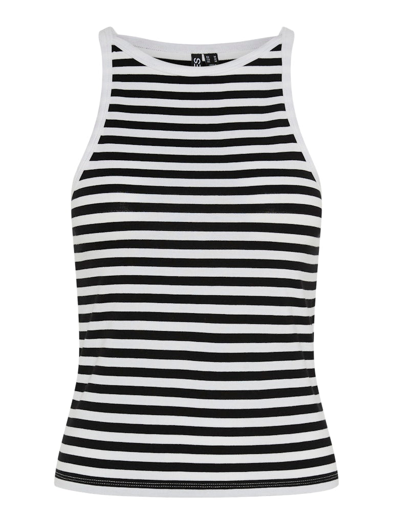 PCJane Strap Short Top Black Bright White