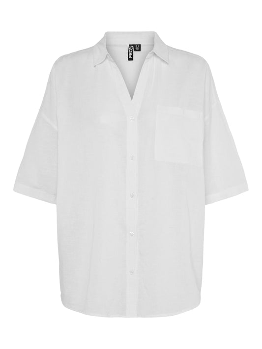 PCSatinka 2/4 Shirt Cloud Dancer