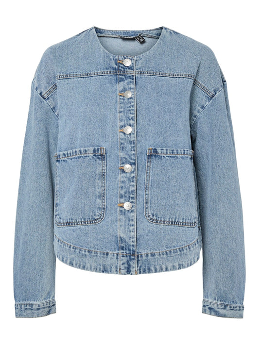 PCTrianna Denim Jacket Light Blue Denim