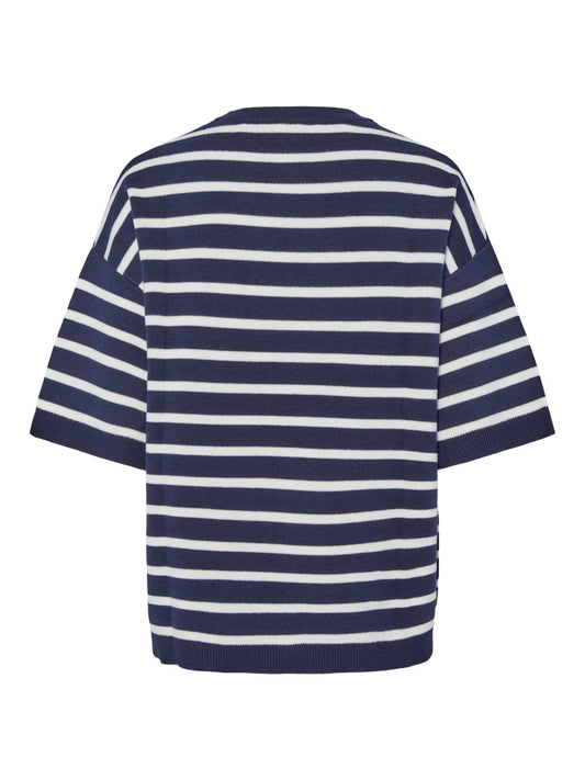 PCTian 2/4 O-Neck Knit Maritime Blue