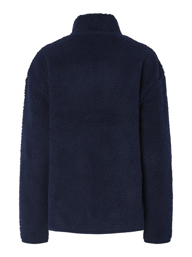 PCSadia LS Teddy Jacket Maritime Blue