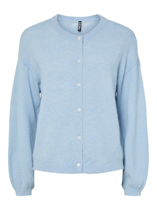 PCNaomi LS O-Neck Knit Cardigan Cashmere Blue
