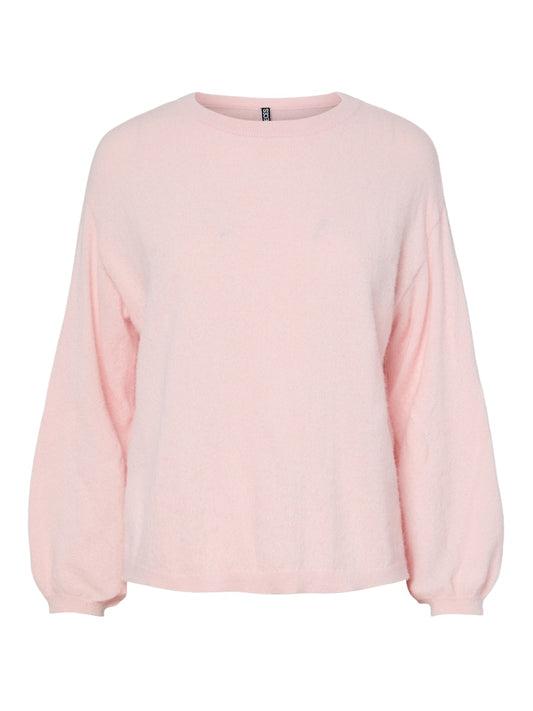 PCNaomi LS O-Neck Knit Roseate Spoonbill