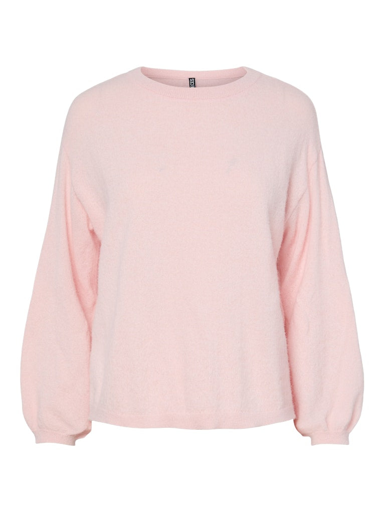 PCNaomi LS O-Neck Knit Roseate Spoonbill
