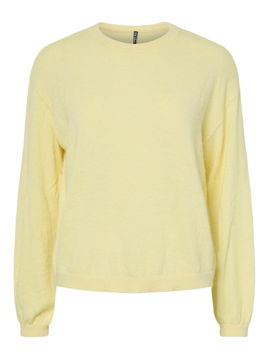 PCNaomi LS O-Neck Knit French Vanilla