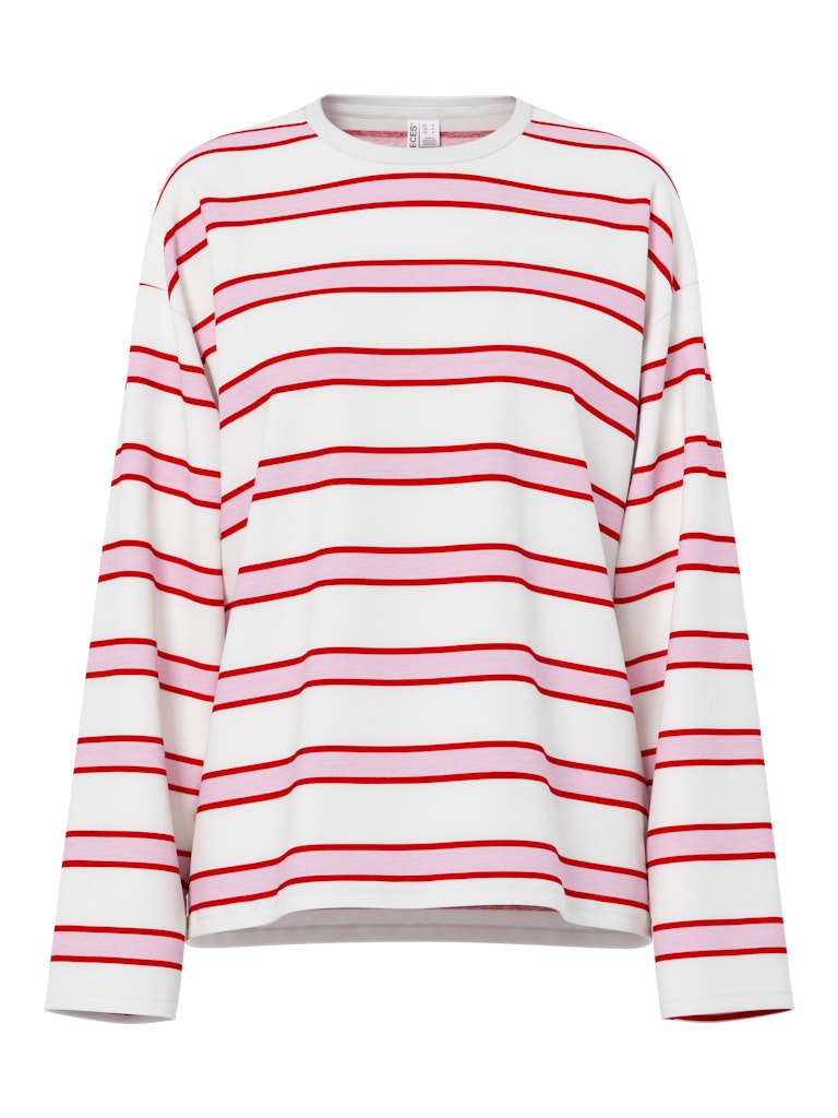 PCMila LS Loose Tee Roseate Spoonbill