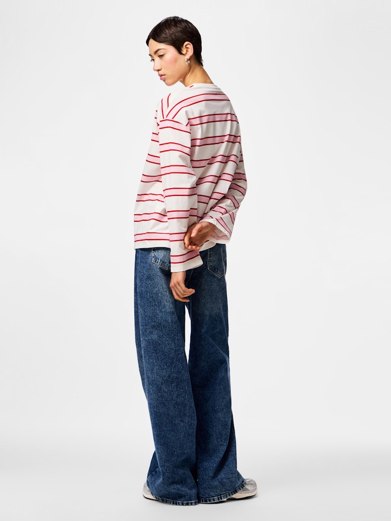 PCMila LS Loose Tee Roseate Spoonbill