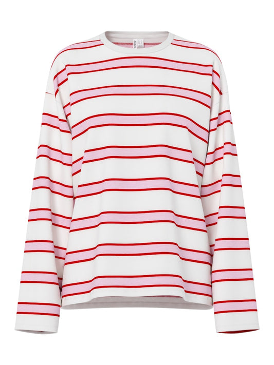 PCMila LS Loose Tee Roseate Spoonbill