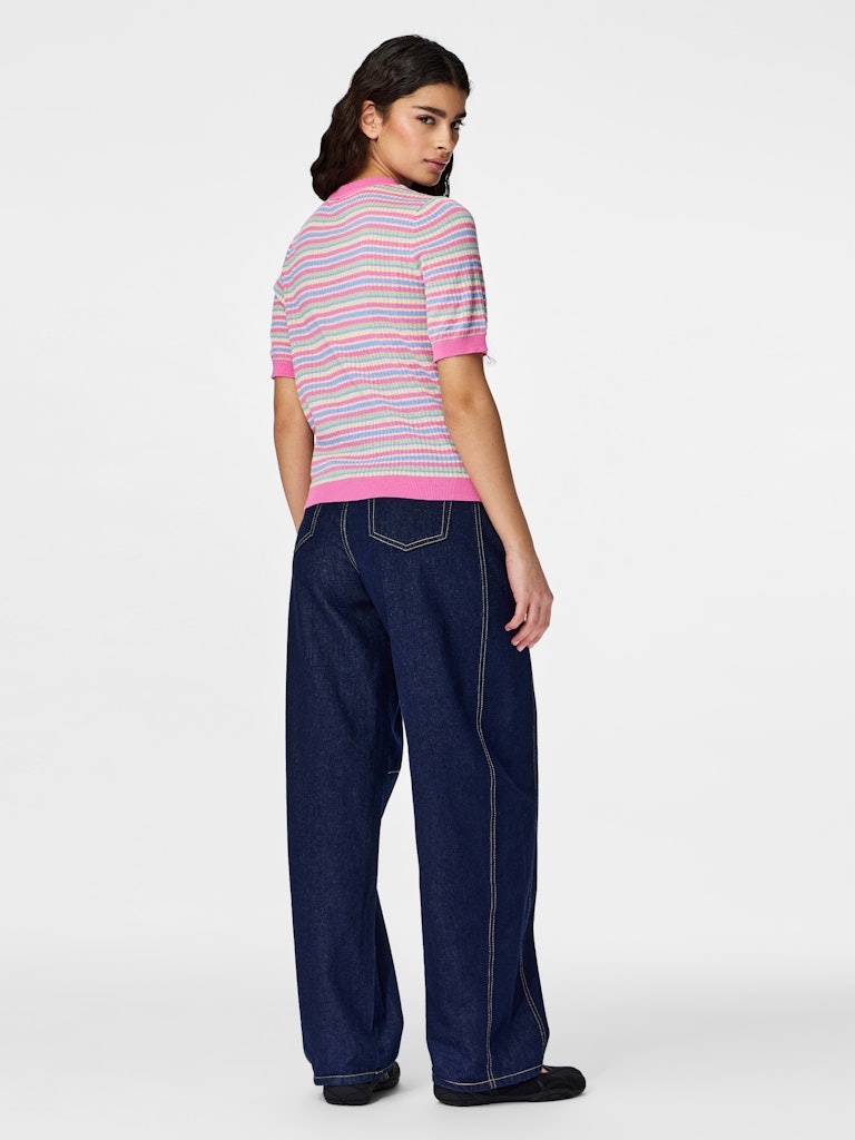 PCDiana SS-O-Neck Knit Wild Orchid