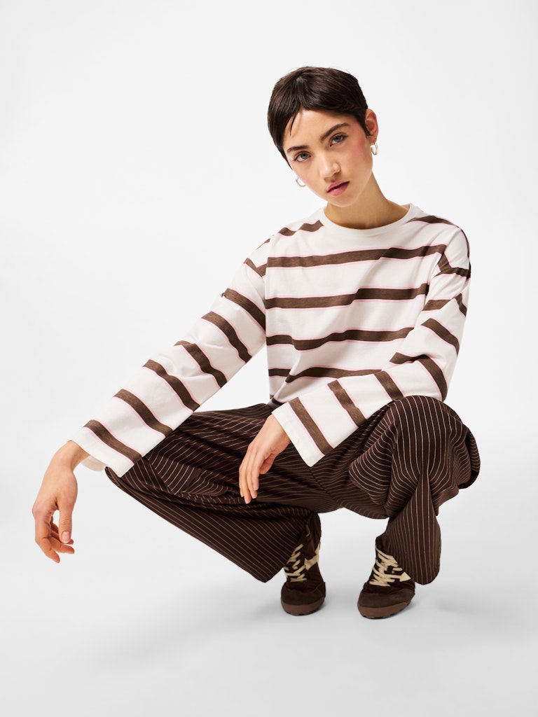 PCMila LS Loose Tee Coffee Quartz