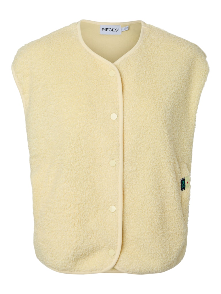 PCKatty Teddy Vest French Vanilla