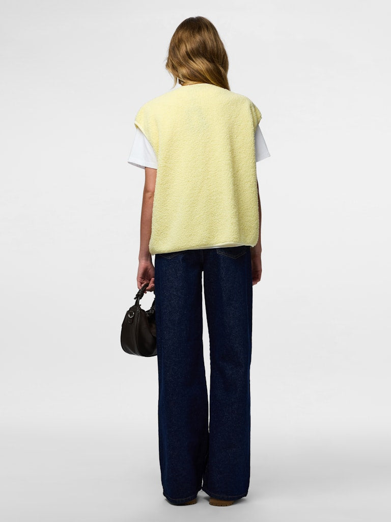 PCKatty Teddy Vest French Vanilla