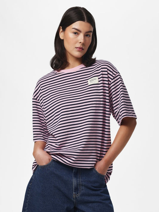 PCSadie SS T-Shirt Roseate Spoonbill