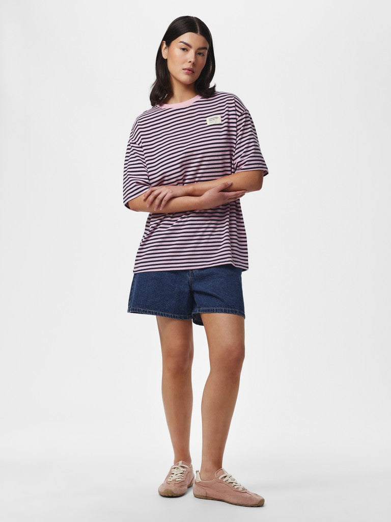 PCSadie SS T-Shirt Roseate Spoonbill