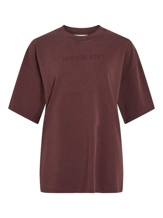 ROUSophias SS O-Neck Tee Decadent Choc