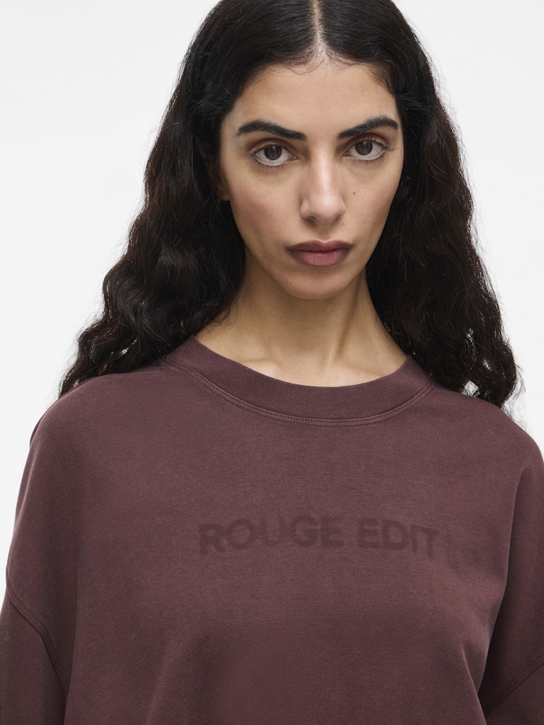 ROUSophias SS O-Neck Tee Decadent Choc