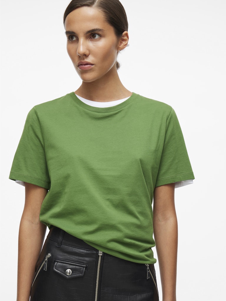 ROUPima SS O-Neck Tee Artichoke Green
