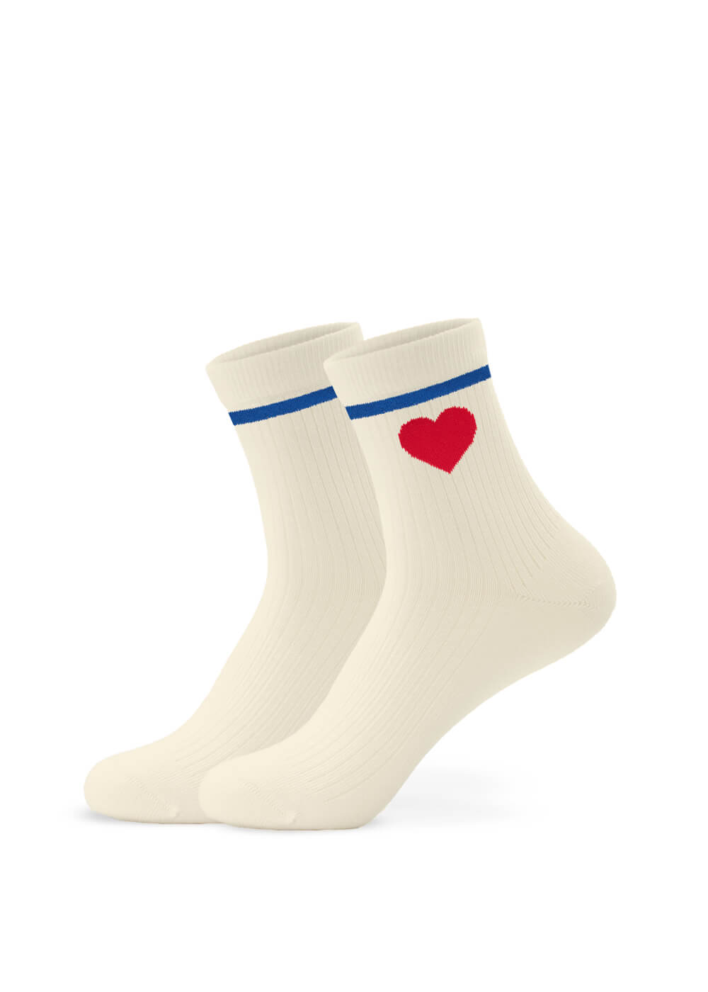 JCRed Heart - Sneaker Socken Midi