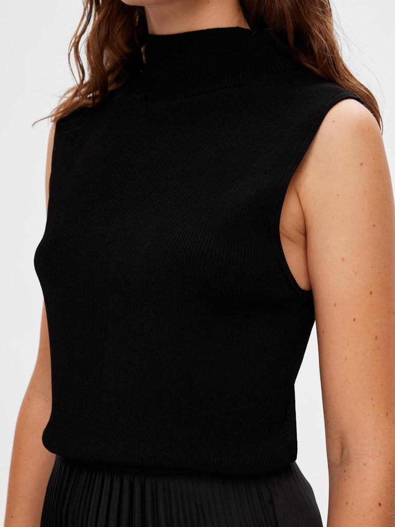 SLFCaro SL Knit Top Black