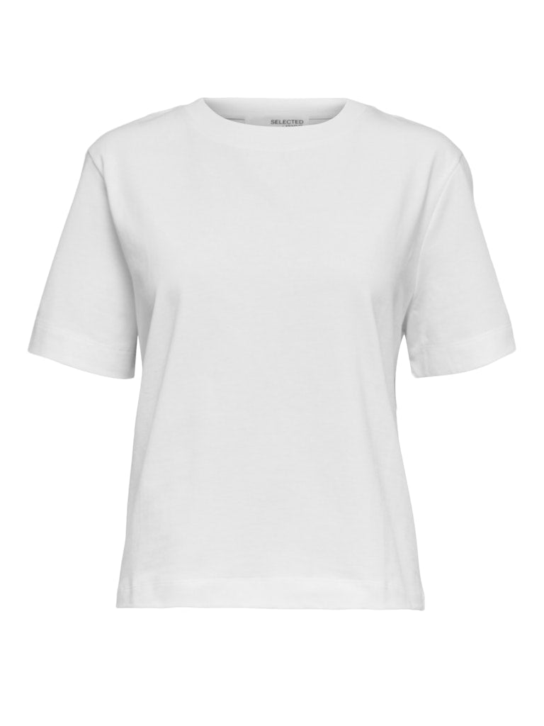 SLFEssential SS Boxy Tee Bright White