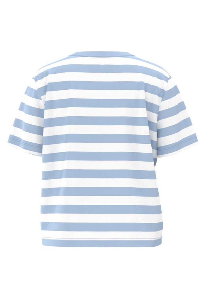 SLFEssential Striped Boxy Tee Cashmere Blue