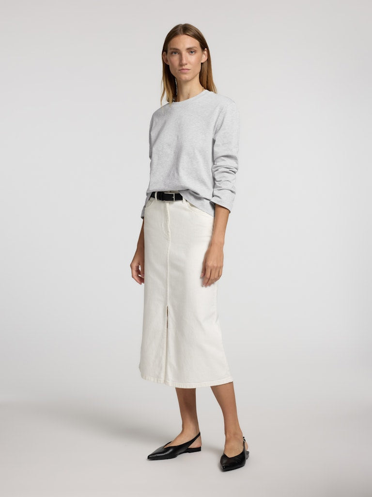 SLFEssential LS Boxy Tee LGM