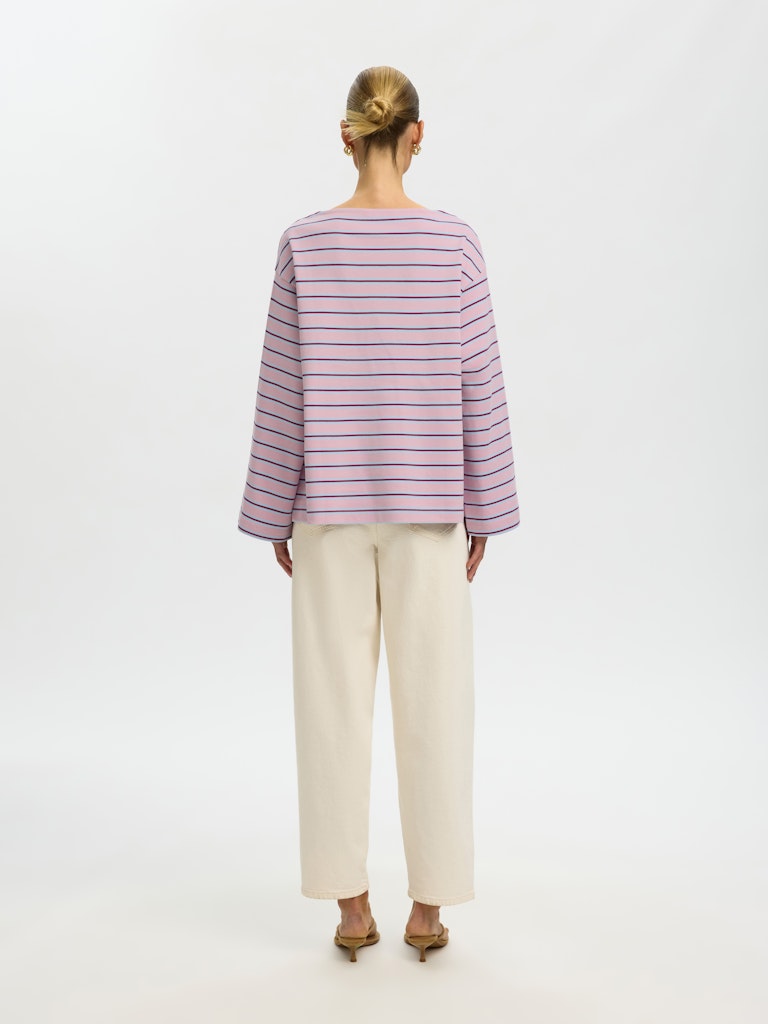 SLFPolly LS Boatneck Tee Bleached Mauve