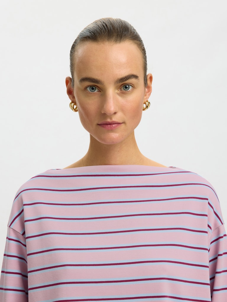 SLFPolly LS Boatneck Tee Bleached Mauve