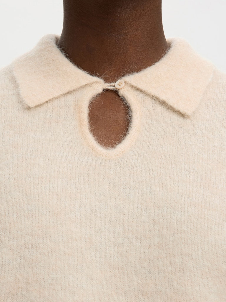 SLFSia 2/4 Knit Top Birch