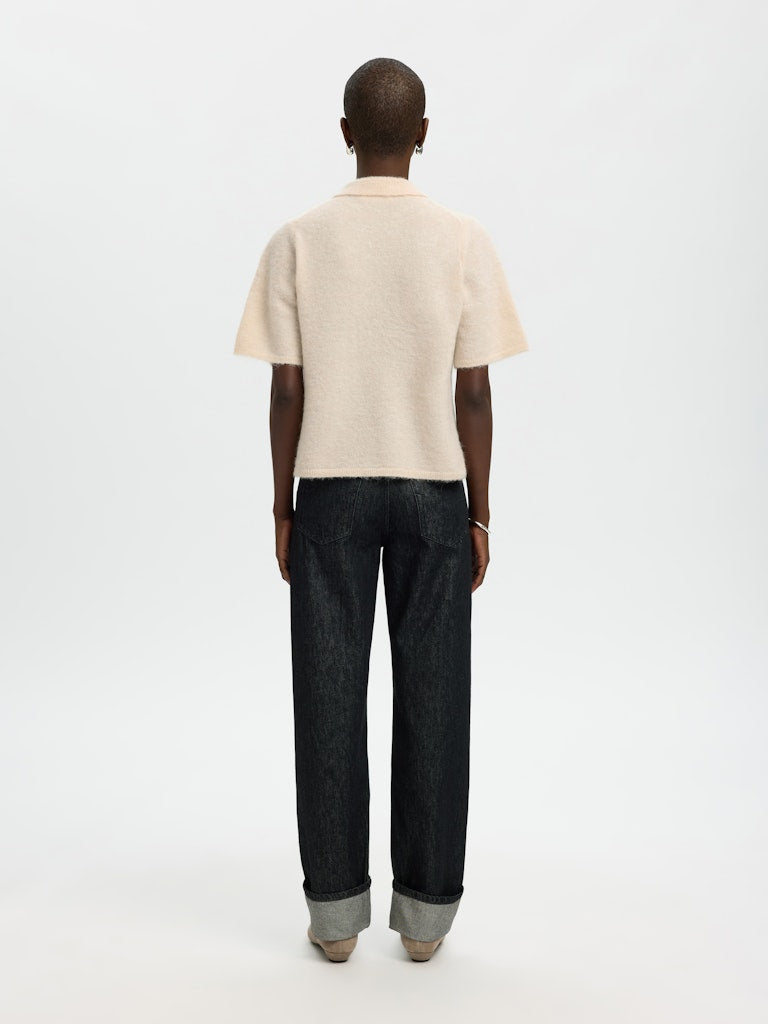 SLFSia 2/4 Knit Top Birch